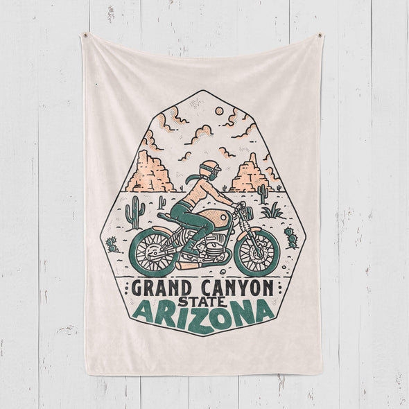 Grand Canyon Motorbike Arizona Blanket-CA LIMITED