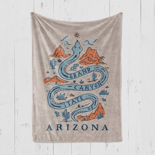 Grand Canyon Snake Arizona Blanket-CA LIMITED