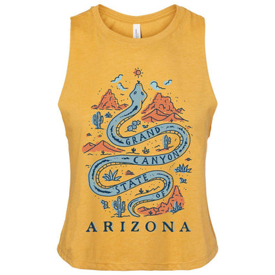 Grand Canyon Snake Arizona Crop Tank-CA LIMITED