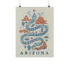 Grand Canyon Snake Arizona Green Ivory Poster-CA LIMITED