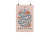 Grand Canyon Snake Arizona Peach Poster-CA LIMITED