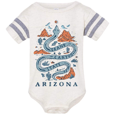 Grand Canyon Snake Arizona Stripes Baby Onesie-CA LIMITED