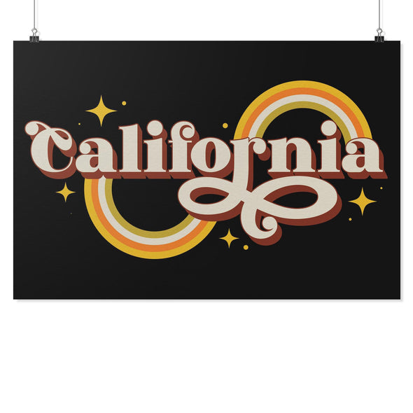 Groovy California Black Poster-CA LIMITED