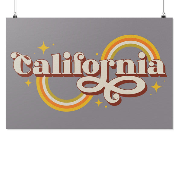 Groovy California Grey Poster-CA LIMITED