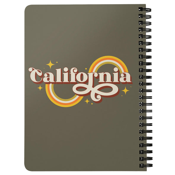 Groovy California Military Green Spiral Notebook-CA LIMITED