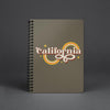 Groovy California Military Green Spiral Notebook-CA LIMITED