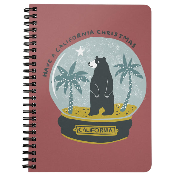 Have a California Christmas Red Spiral Notebook-CA LIMITED