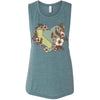 Heart State Muscle Tank-CA LIMITED