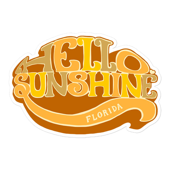 Hello Sunshine Florida Decal