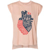 I Left My Heart In CA Rolled Sleeve Tank-CA LIMITED