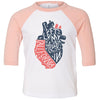 I Left My Heart In CA Toddler Baseball Tee-CA LIMITED