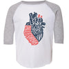 I Left My Heart In CA Toddler Baseball Tee-CA LIMITED