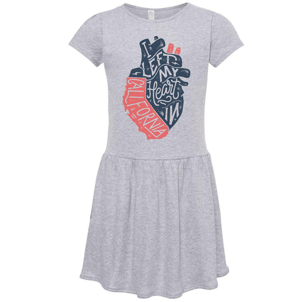 I Left My Heart In CA Toddlers Dress-CA LIMITED