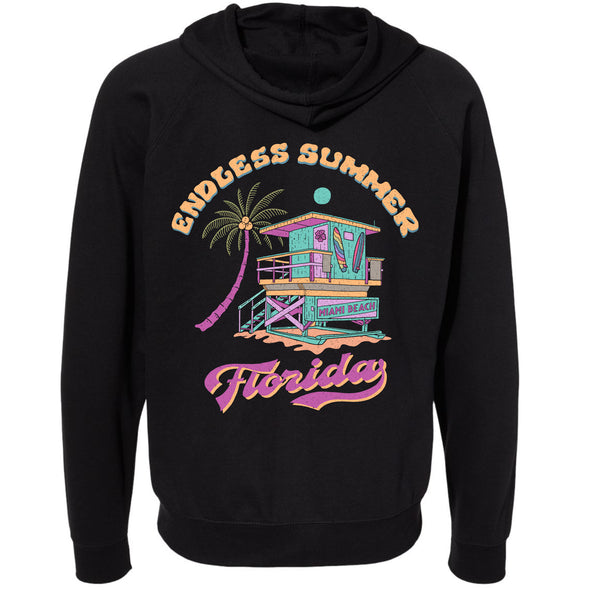 Endless Summer Florida Raglan Zipper Hoodie