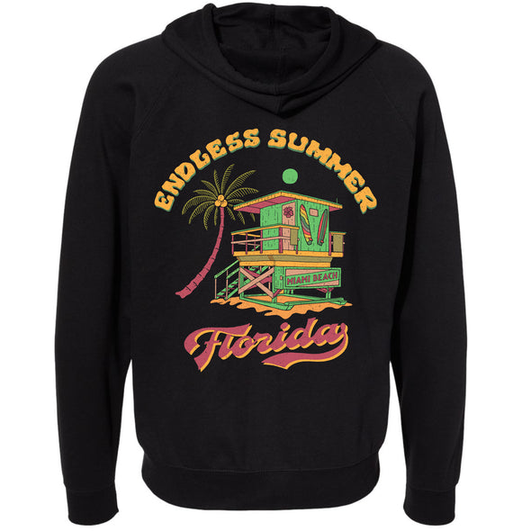 Endless Summer Florida Raglan Zipper Hoodie