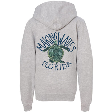 Sea Turtle Florida Youth Zip Up Hoodie