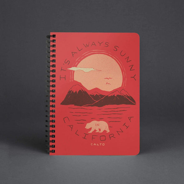 It's Always Sunny In California Red Spiral Notebook-CA LIMITED