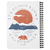 It's Always Sunny In California White Spiral Notebook-CA LIMITED
