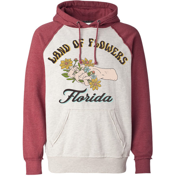 Land of Flowers Florida Raglan Hoodie