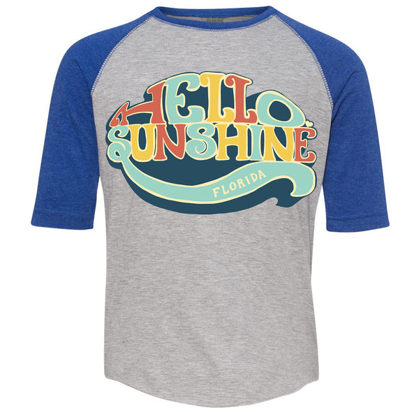 Hello Sunshine Florida Youth Baseball Tee