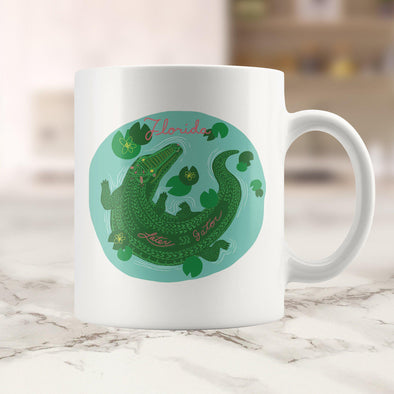 Later Gator FL Green Ceramic Mug-CA LIMITED