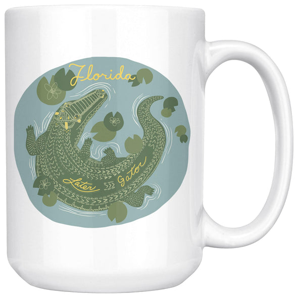 Later Gator FL Grey Ceramic Mug-CA LIMITED