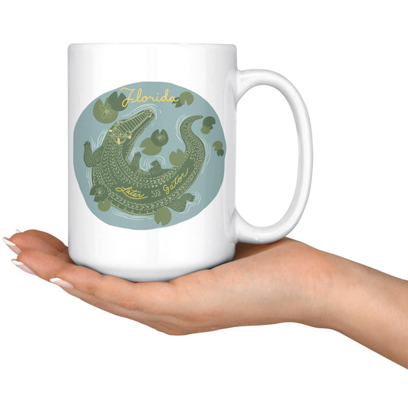 Later Gator FL Grey Ceramic Mug-CA LIMITED