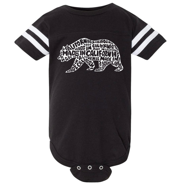 Made In California Bear Stripes Baby Onesie-CA LIMITED