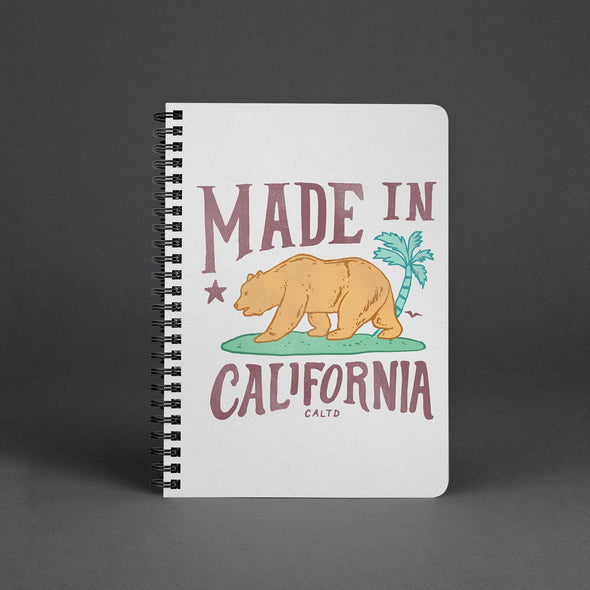Made in California Grey Spiral Notebook-CA LIMITED
