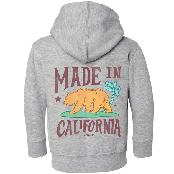 Made in California Toddlers Zip Up Hoodie-CA LIMITED