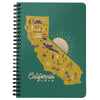 Map CA Love Blue Green Spiral Notebook-CA LIMITED