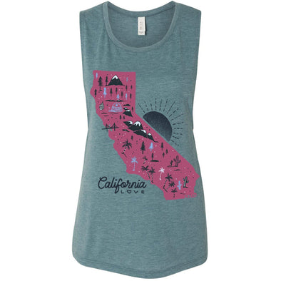 Map CA Love Muscle Tank-CA LIMITED