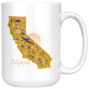 Map Ca Love Yellow Mug-CA LIMITED