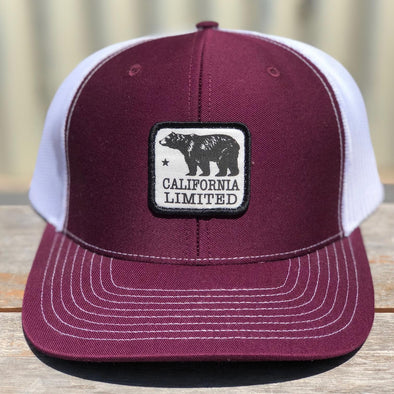 Maroon Bear Trucker hat-CA LIMITED