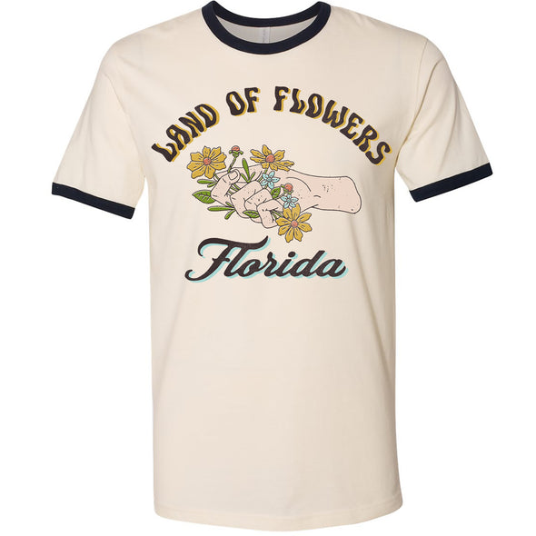 Land of Flowers Florida Ringer Tee