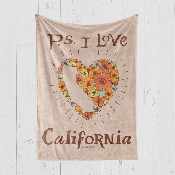 P.S. I Love California Blanket-CA LIMITED