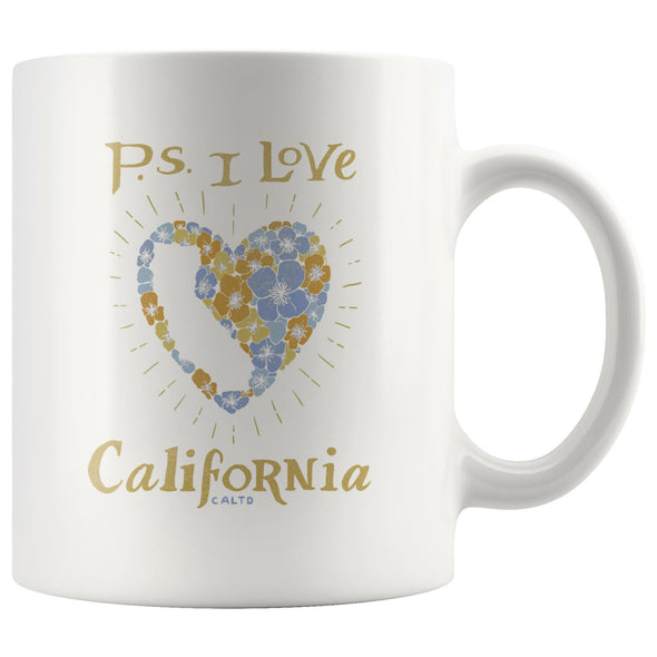 P.S. I Love California Mug-CA LIMITED