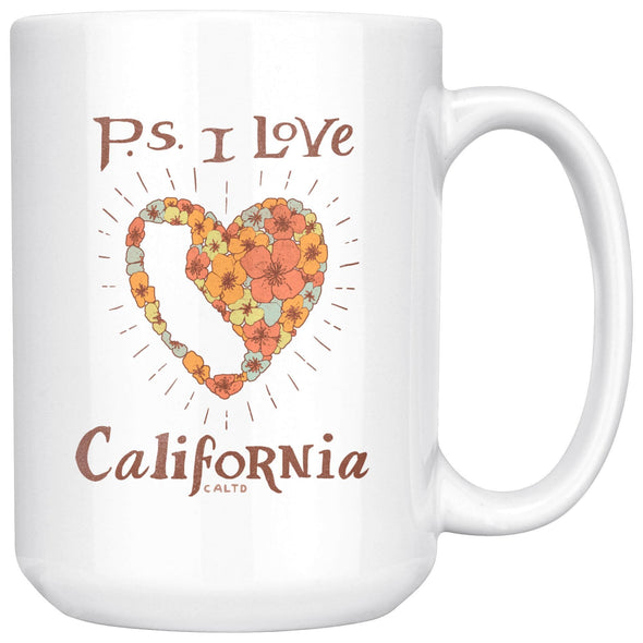 P.S. I Love California Mug-CA LIMITED