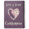 P.S. I Love California Plum Spiral Notebook-CA LIMITED