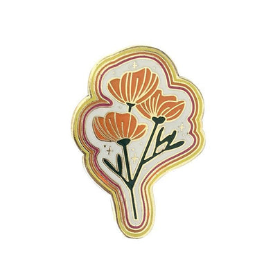 Paper Parasol Poppy Flower Pin-CA LIMITED