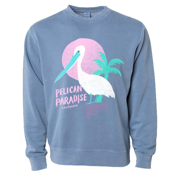 Pelican Paradise Light Blue Sweater-CA LIMITED