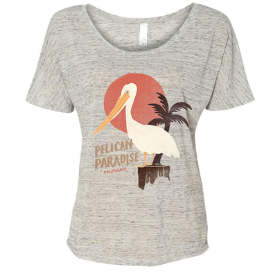 Pelican Paradise Marble Flowy Dolman-CA LIMITED