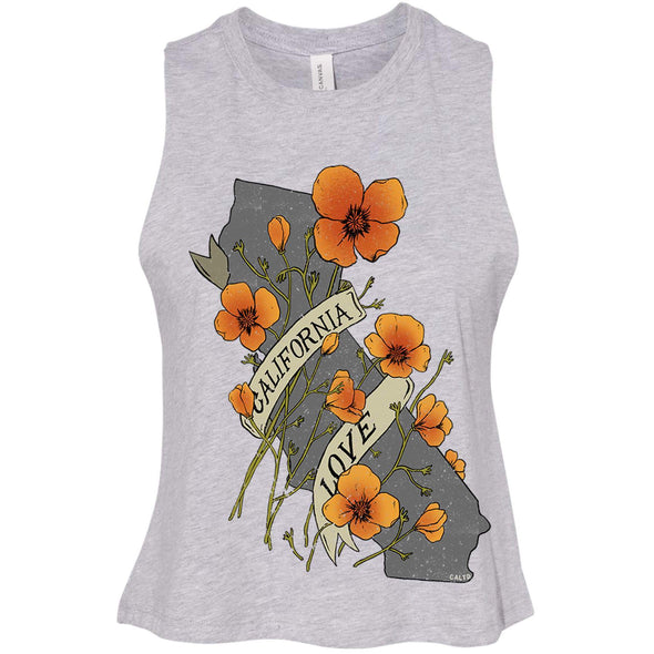 Poppies CA Love Cropped Tank-CA LIMITED