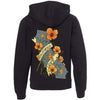 Poppies CA Love Raglan Youth Zip Up Hoodie-CA LIMITED