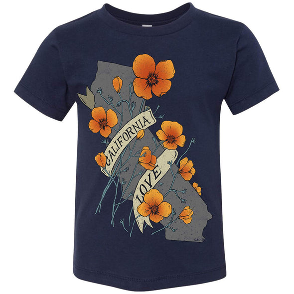 Poppies CA Love Toddlers Tee-CA LIMITED