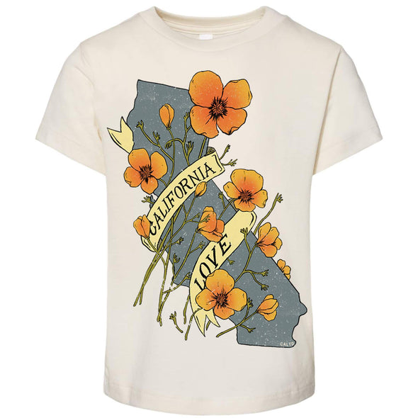Poppies CA Love Toddlers Tee-CA LIMITED
