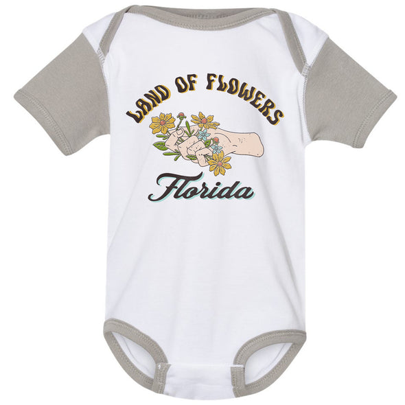 Land of Flowers Florida Baby Onesie