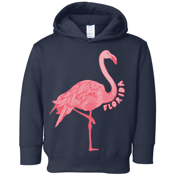 Flamingo Florida Toddlers Hoodie