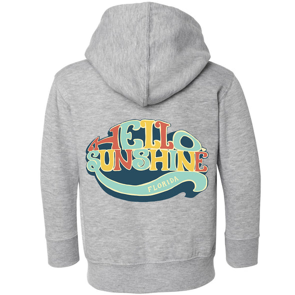 Hello Sunshine Florida Toddlers Zip Up Hoodie