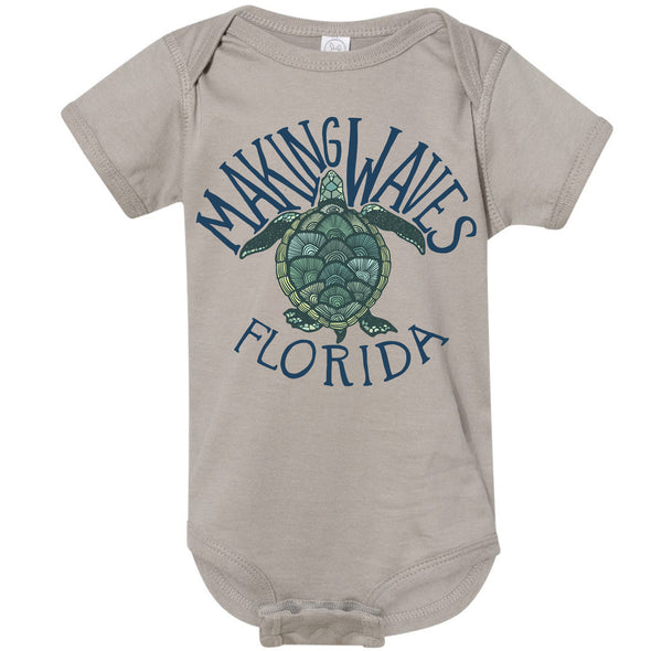 Sea Turtle Florida Baby Onesie